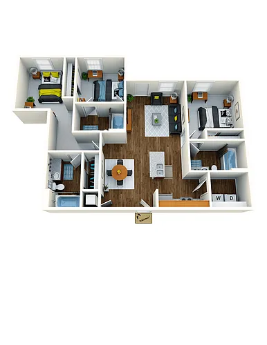 Floor plan C1- Single Space