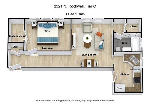 Floor plan 1 Bedroom