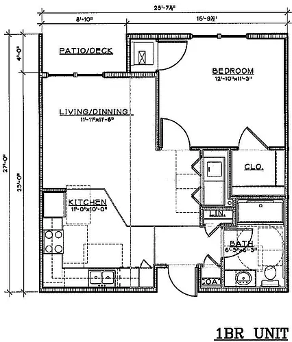 Floor plan 1 Bedroom