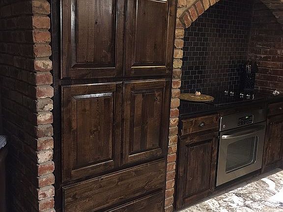 Knotty Alder custom cabinets