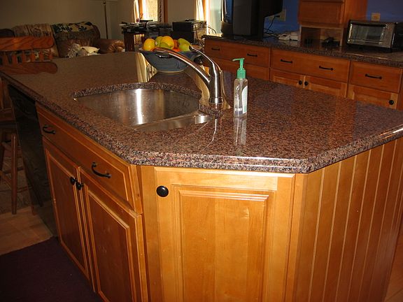 Ogee edge on all granite