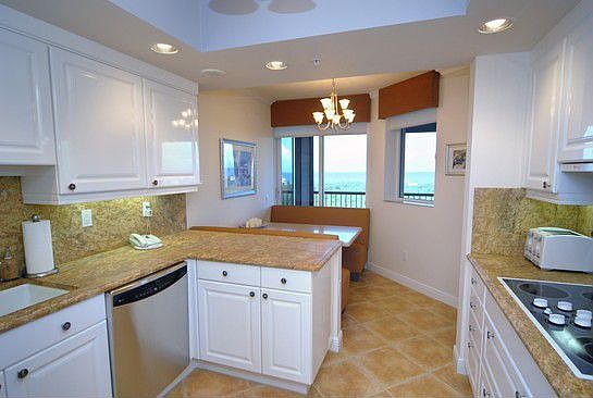 Kitchen with gulf view