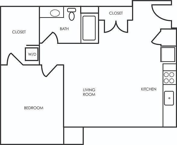 One bedroom, one bath, 669 square foot apartment home One bedroom, one bath, 669 square foot apartment home