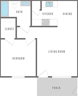 1 Bedroom 1 Bath 532 sqft 1 Bedroom 1 Bath 532 sqft