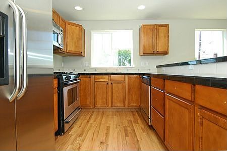 Gourmet kitchen with granite countertops