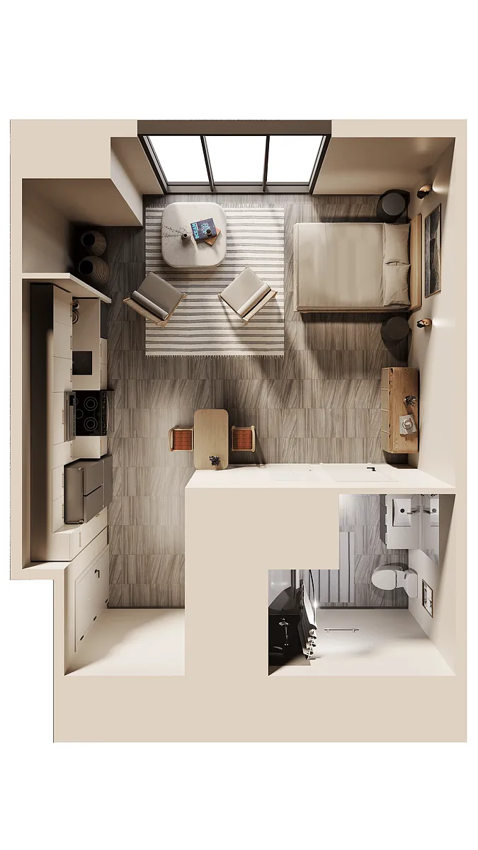 Floor plan East Studio City View C