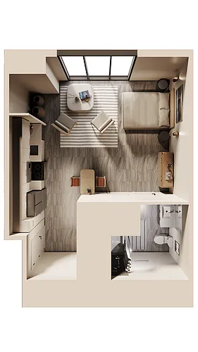 Floor plan East Studio City View C