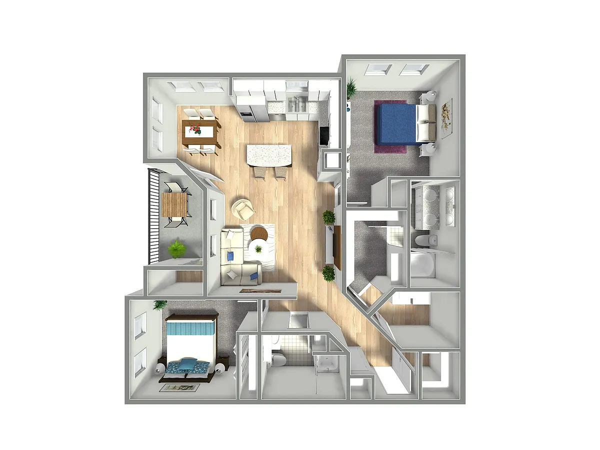 Floor plan 2X2 D