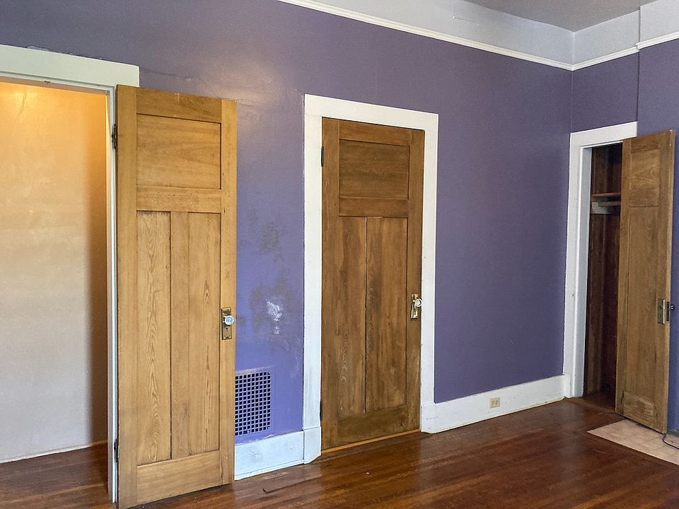 Bedroom with two closets