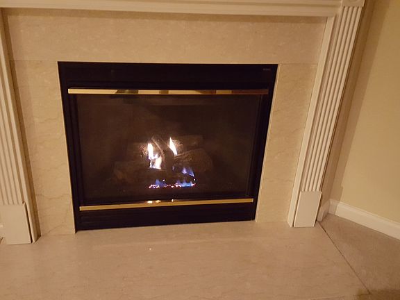 Gas fireplace in Family Room