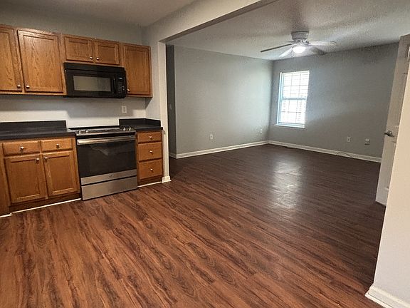Open concept from kitchen to living room.