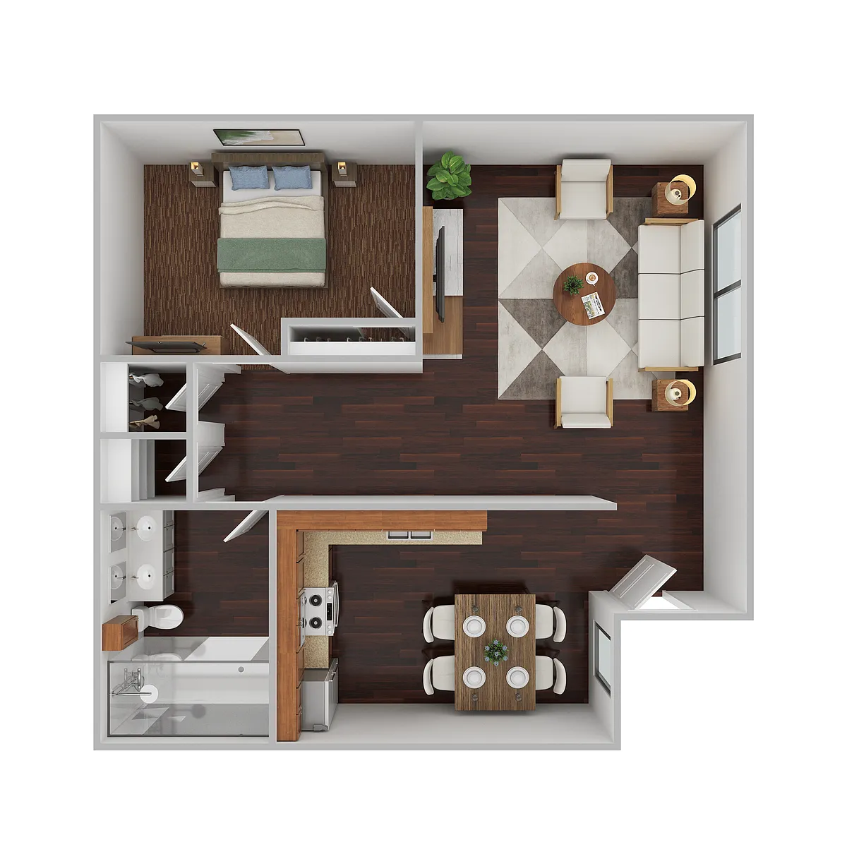 Floor plan 1 Bedroom