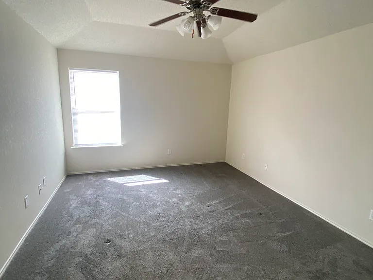 Master Bedroom with Ceiling Fan Light Fixture