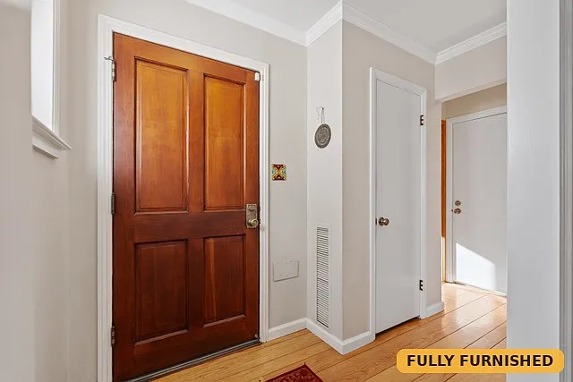 Front door entry on the main level.