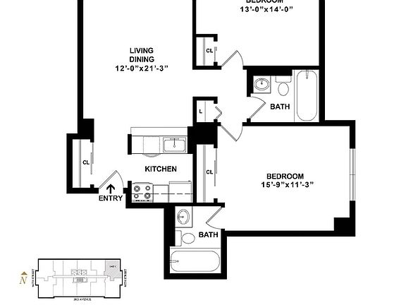 3rd image of 225 E 95th St #D23c