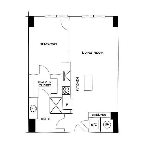 Floor plan Design 1BL