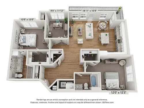 Floor plan B4 - Amethyst
