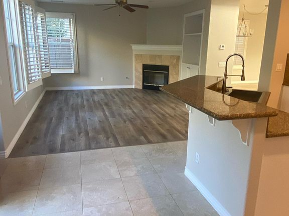 Family room view from kitchen