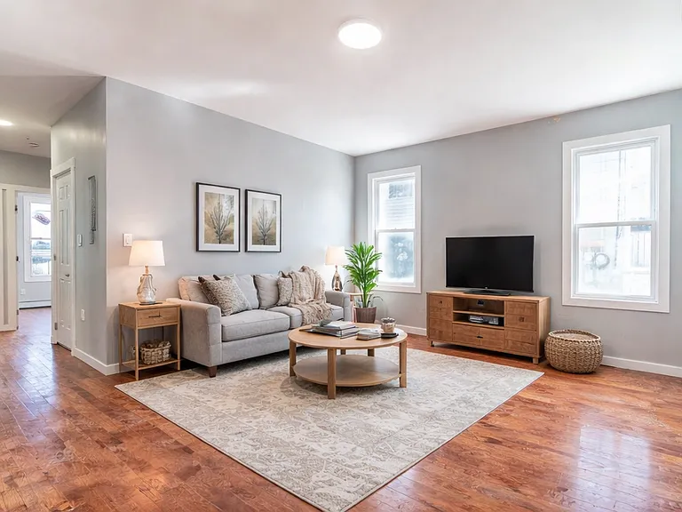Living-room virtually staged
