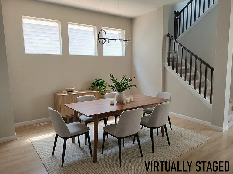 Dining Room, virtually staged