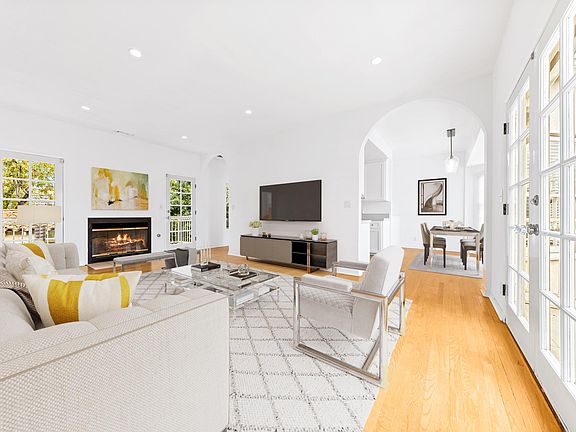 living room and dining room