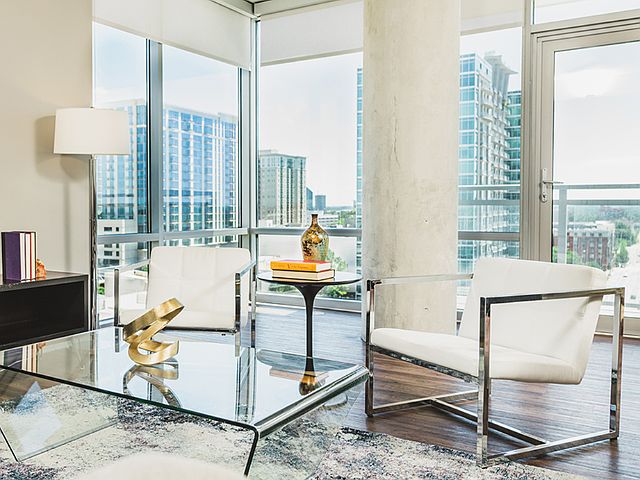 Serene living at Modera Buckhead with city and green space views*