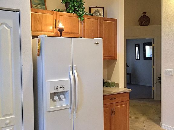 Pantry to the left & Fridge