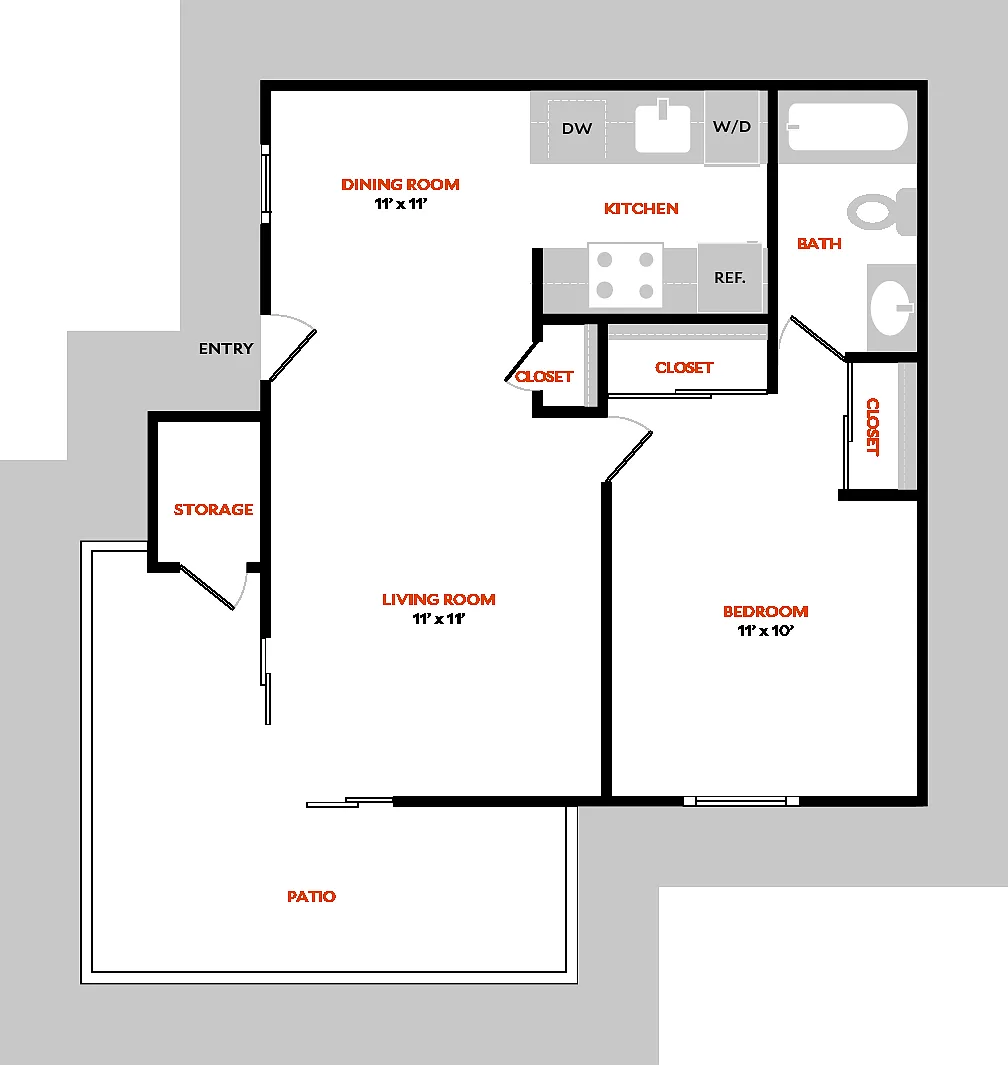 Floor plan Plan 1A