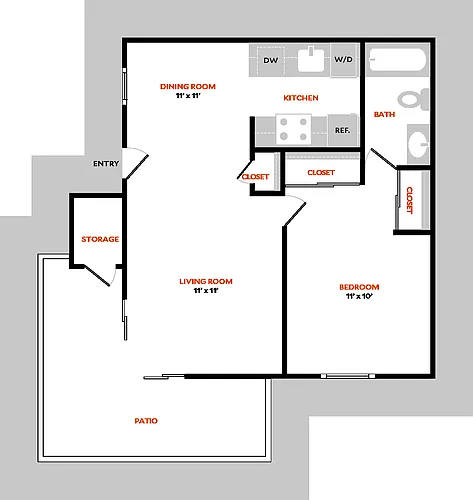 Floor plan Plan 1A