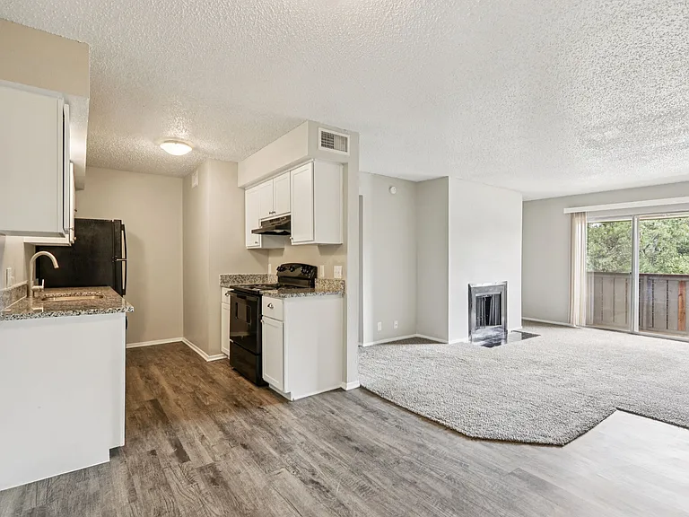 A1 - 1BD, 1BA - 707SF - Living Room/Kitchen/Dining Room