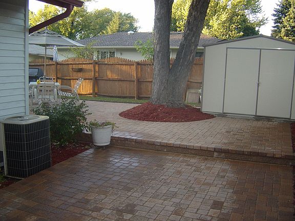 Beautiful brick patio 