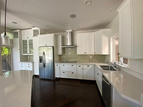 Kitchen with modern appliances and latest style induction cooktop