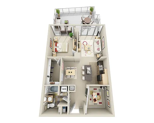 Floor plan Midrise A1OD