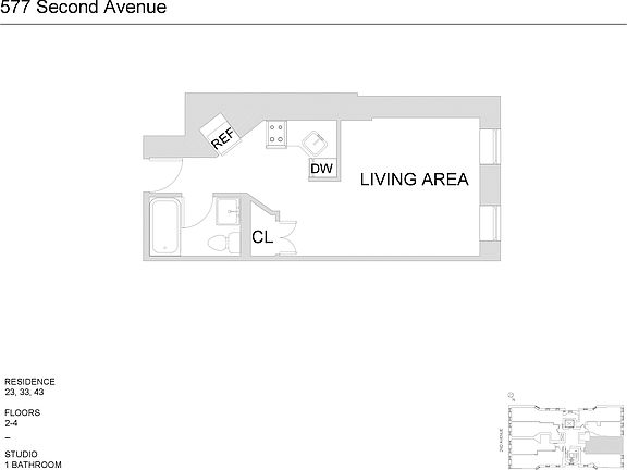 2nd image of 577 2nd Ave APT 43