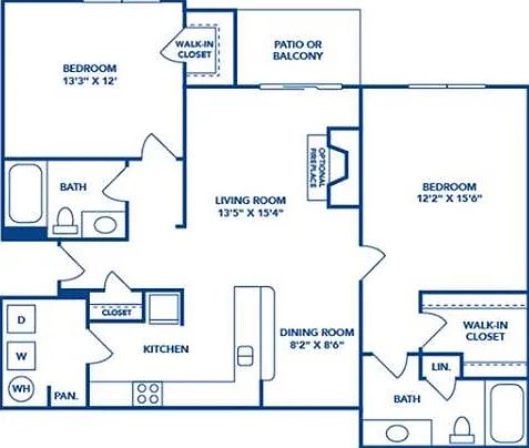 2 Bedroom | 2 Bath | 1129 SF 2 Bedroom | 2 Bath | 1129 SF