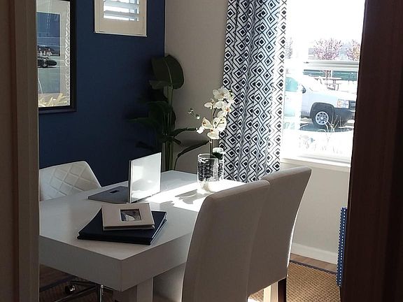 Downstairs Bedroom currently used as office is much larger than this shows. It will easily accommodate a Queen bed, 2 night stands and dresser.