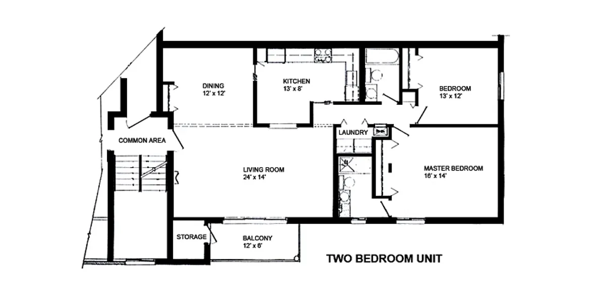 Floor plan 2 Bedroom