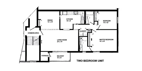 Floor plan 2 Bedroom