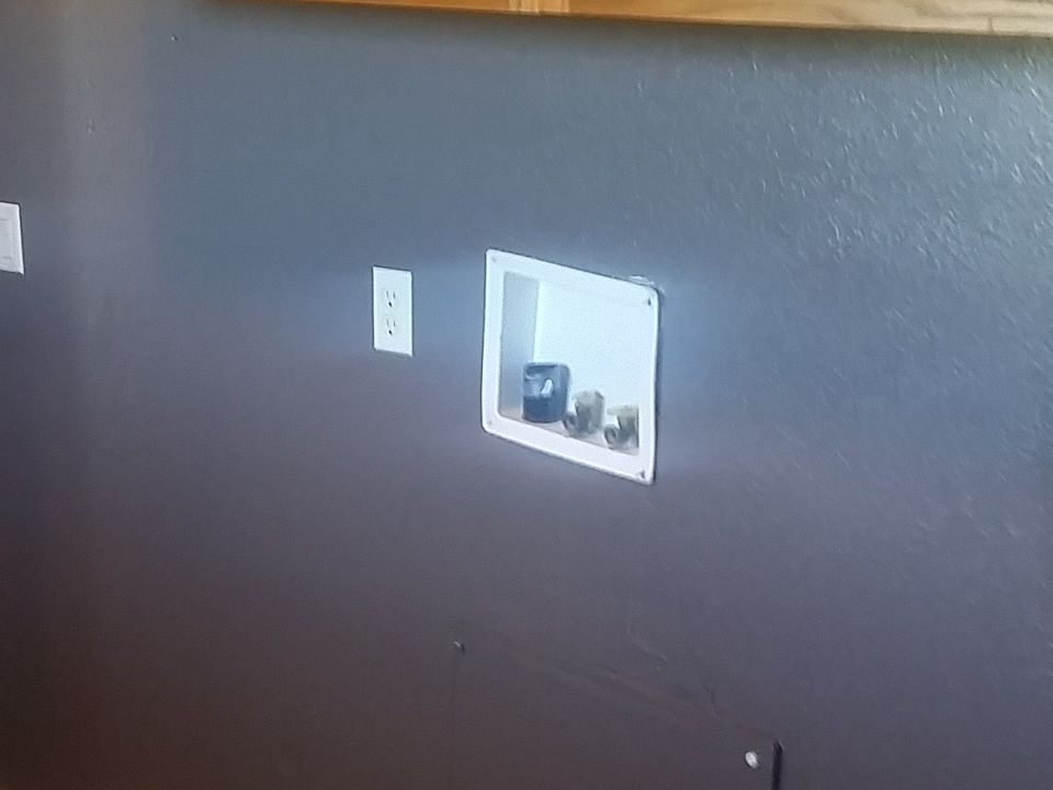 Laundry area with overhead caninets
