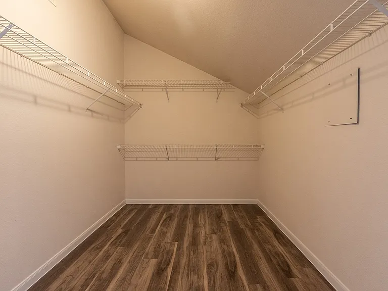 Large walk-in closets