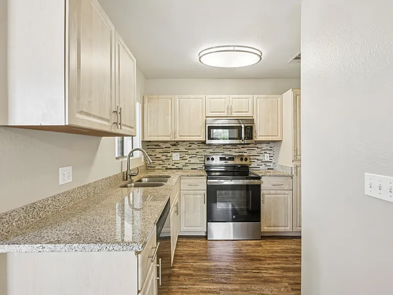Cook, dine, and gather in a stylish kitchen space.