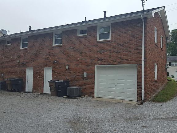 Back side showing gargage entrance