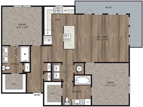 Floor plan B3