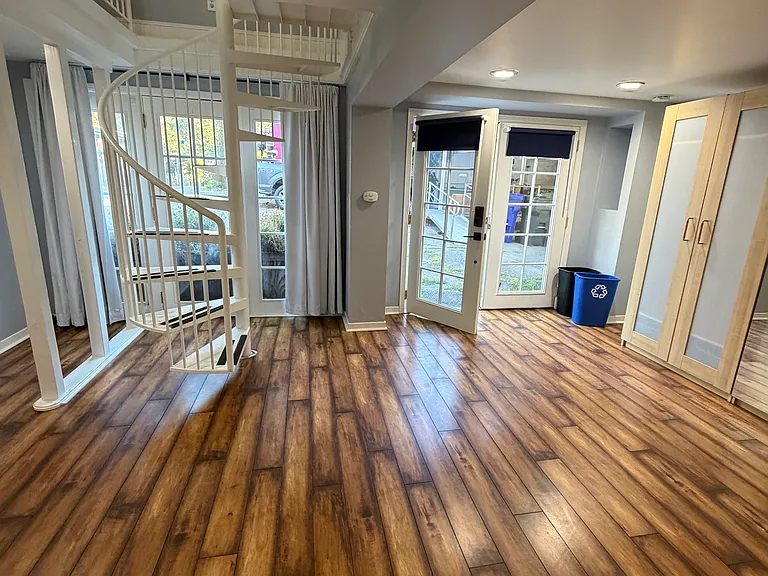 View of about half of the downstairs space.