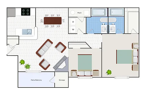 Floor plan B2R2