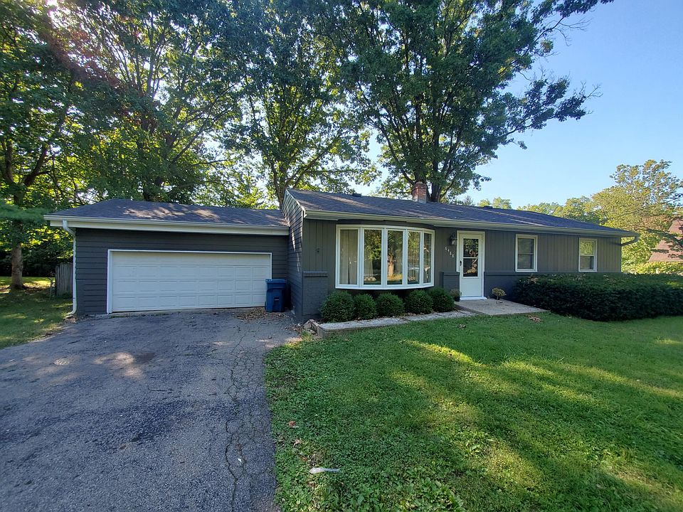 Large lot with mature trees. Attached garage