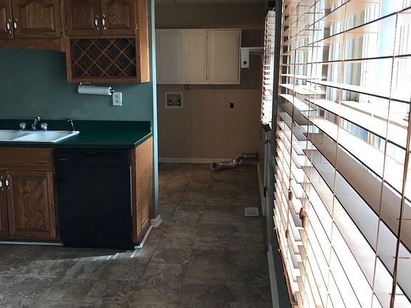 Kitchen into the laundry room