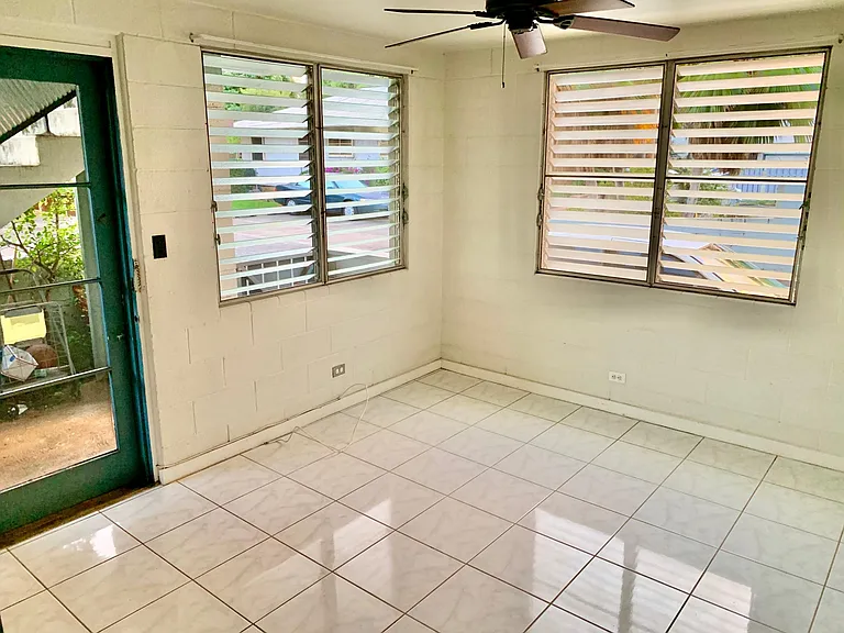 Front door exit from living room