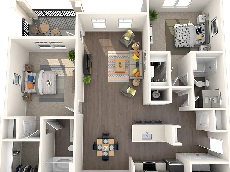 2 Bedroom | 2 Bath | 1208 SF 2 Bedroom | 2 Bath | 1208 SF