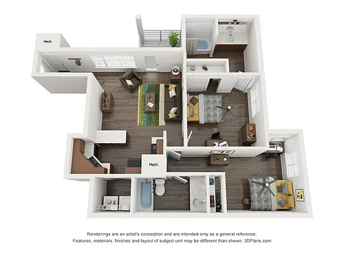 Floor plan B4B Floor Plan (Private Balcony)